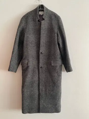 새상품급 스티븐 앨런 글렌체크 체스터 코트
