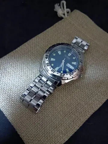 [손목시계] 다이버 워치 회전 베젤 미러 마감 커스텀 MOD