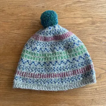 O'KEEFFE 알파카 니트 모자 폼폼 포함