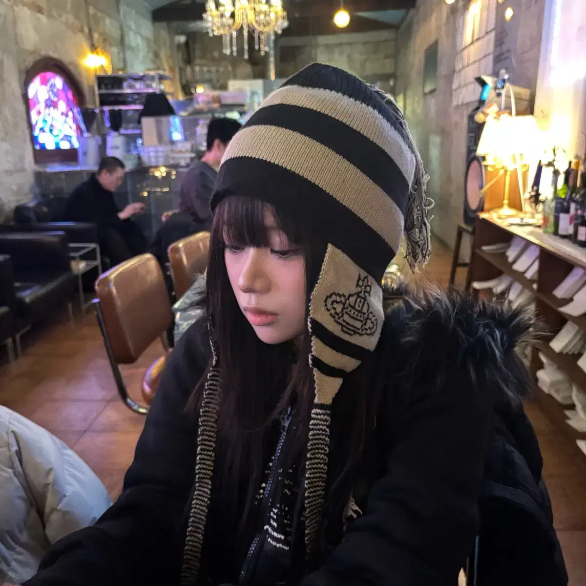 viviennewestwoodビーニー　NANA Vivienne Westwood Earflap Nana Beanie | Bunjang Global