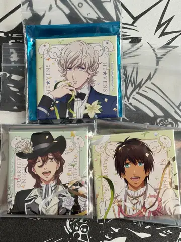 우타프리 마지LOVE킹덤 애니메이트 카페 캔뱃지 렌 죠지 시온