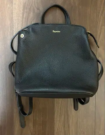 레페토 블랙 가죽 백팩