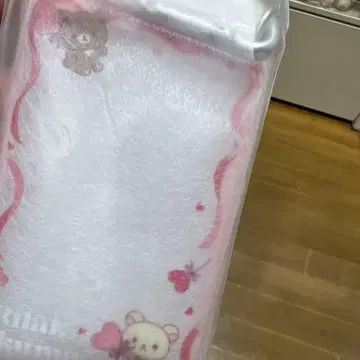 리락쿠마 스토어 한정판 봉제 인형 하트 테마 클리어 멀티 케이스