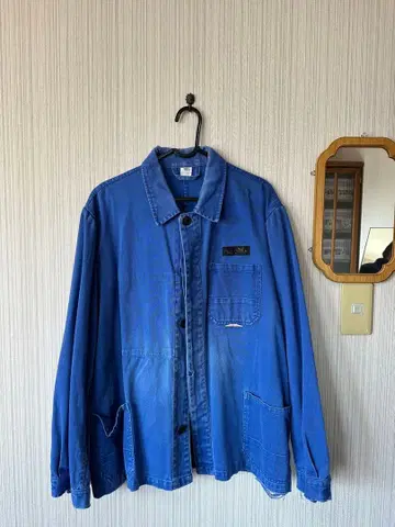 프렌치 워크 코튼 트윌 자켓 커버올 52 사이즈