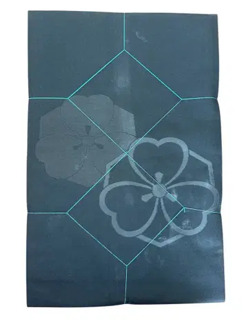 미사용 중고품 순수 실크 나고야 오비 블랙