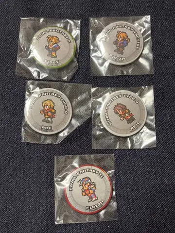 [개별 판매 가능] FFRK 캔뱃지 티다 에이스 라무자 렘 레코드 키퍼