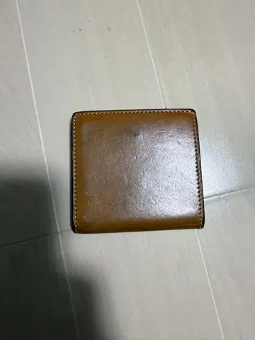 만소 브라이들 미니 지갑 동전 주머니 포함 카멜 중고