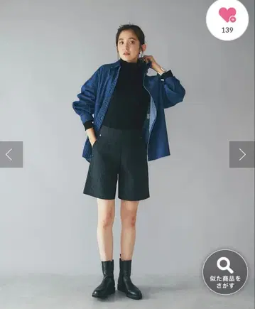 리브 드와 RIVE DROITE 퀼트 숏 팬츠