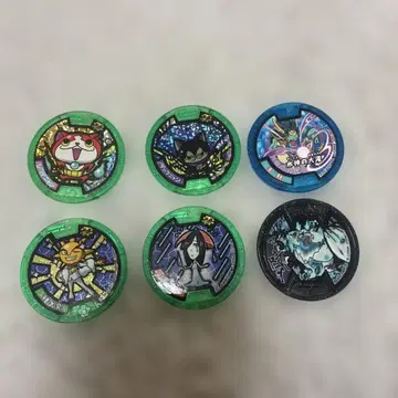 요괴워치 홀로그램 메달 6개 세트