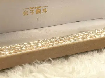 미사용 카네코 진주 지금 인기 담수 펄 3연 목걸이 양귀비 펄