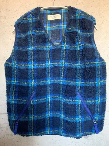 빔즈 보이 보이 자카드 보아 풀오버 베스트 23FW 블루 t2508