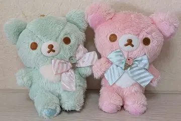 코리락쿠마와 차이로이코구마의 해피 아이스크림 매달린 봉제 인형