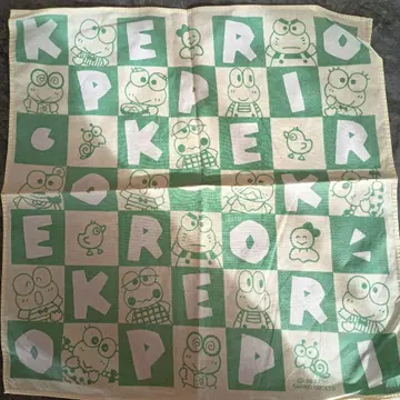 케로케로케로피 타월 1991년제 손수건 헤이세이 레트로