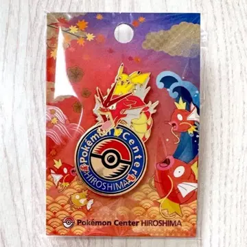 포켓몬 센터 히로시마 현지 한정판! 빨간색 갸라도스 & 피카츄 로고 핀즈