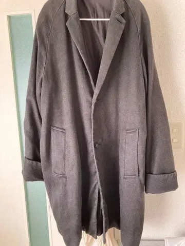 CONFACT 헤비 린넨 트윌 체스터 코트 사이즈 F