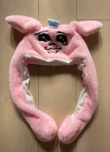 빤쮸토끼의 모자 움직이는 귀 모자