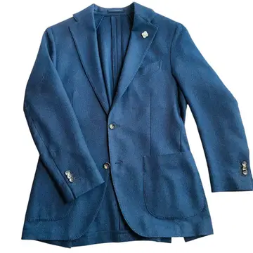 LARDINI 캐시미어 테일러드 자켓 네이비 46 라르디니