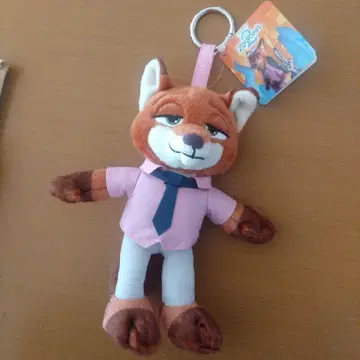 주토피아2 닉 로고 라인 봉제 인형 마스코트