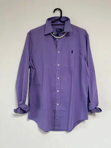 택 포함 새상품 정품 폴로 랄프로렌 포니 마크 퍼플 블라우스