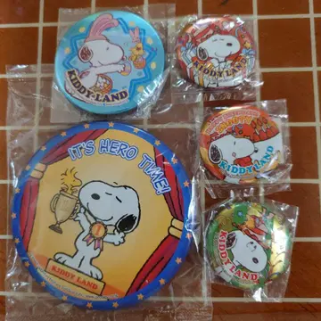 스누피 캔뱃지 키디랜드