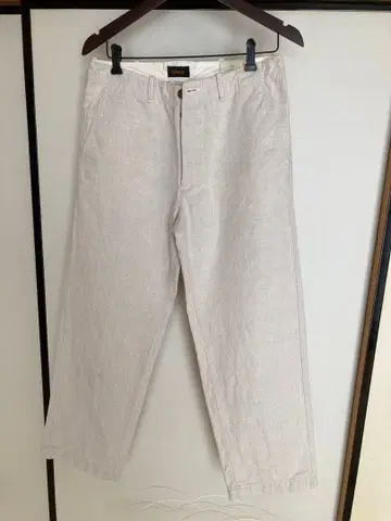 chimala 린넨 스트레이트 레그 팬츠