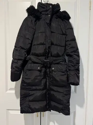 랄프 로렌 블랙 다운 코트 3way 퍼 벨트 포함