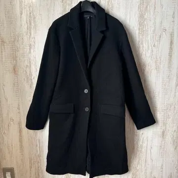 theory 블랙 체스터 코트 S /P