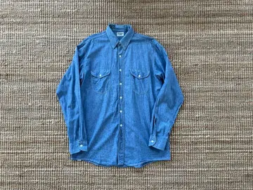 Osh Kosh 70s USA제 샴브레이 셔츠 워크 셔츠