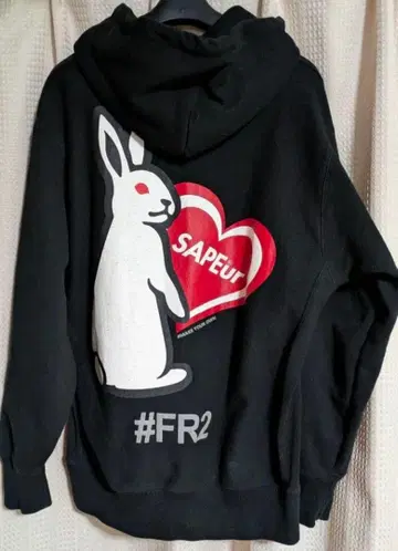 #FR2 SAPEuR 토끼 하트 후드티 에프알2 사풀