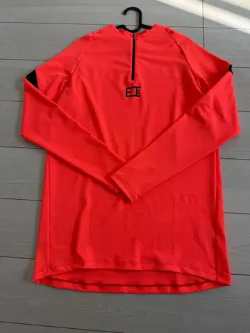 EURO KENVV 하프 지퍼 오렌지 셔츠