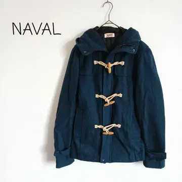 나발 NAVAL 더플 코트 토글 숏 기장 울 혼방 그린 계열