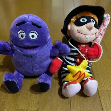 [레어] 1999년 맥도날드 그리머스 & 햄버거라 봉제 인형