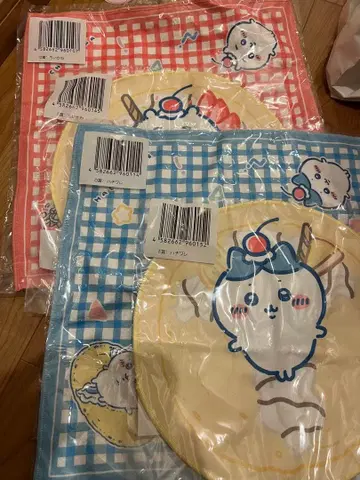 치이카와 (먼작귀) 크레이프 복권 D상 E상 4장 세트 미개봉 새상품