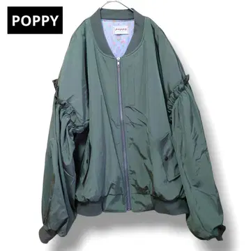 POPPY 개더 볼륨 MA-1 아사기니요 퍼프 슬리브 아우터