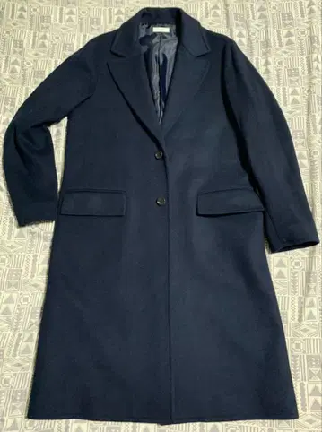 컨디션 최상 일본제 LIDNM 체스터 코트 네이비 M