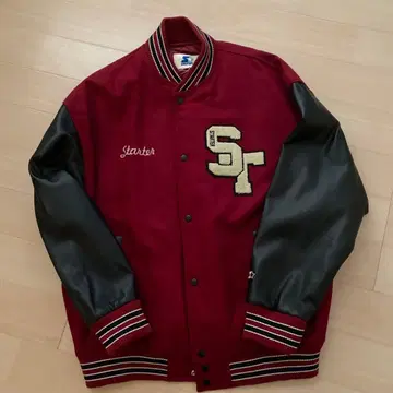 Starter 바시티 자켓 XL 버건디/블랙