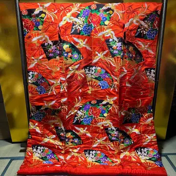 우치카케 색 우치카케 순수 실크 니시진 비단