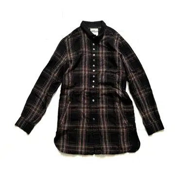 샤리프 체크 롱 셔츠 남성용 S