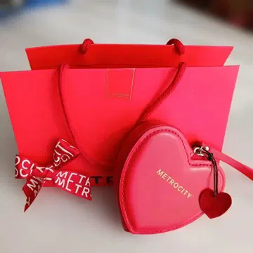 [METROCITY] 하트형 미니백