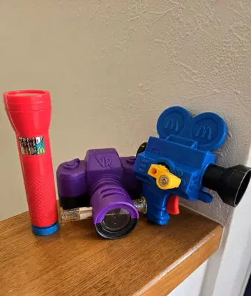 90년대 맥도날드 빈티지 카메라 영사기 망원경 등 3종 세트 아메토이