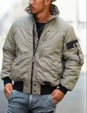 PROCORE 스탠드 자켓 L 메탈릭 카키