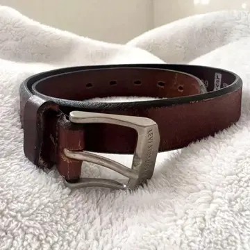 USA제 Levi's 리바이스 가죽 벨트 여성용 다크 브라운