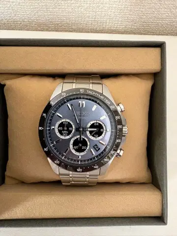 SEIKO 크로노그래프 SBTR027 블루 그레이 메탈릭
