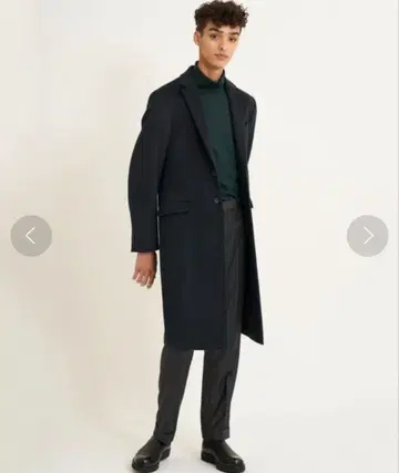 BESPOKE TOKYO 울 캐시미어 체스터 코트 블랙