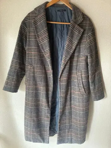 INGNI 체스터 코트 그레이 계열 체크