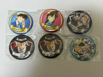 명탐정 코난 미카초 상점가 백화점 가챠가챠 캔뱃지 6개 세트