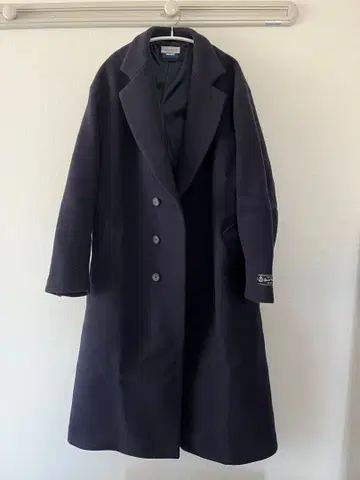 Super140s 울 프라임 오버 세미 더블 체스터 코트