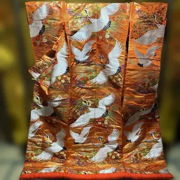 우치카케 색 우치카케 순수 실크 니시진 비단