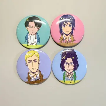 진격의 거인 WitStudio 캔뱃지 엘빈 한지 리바이 사샤