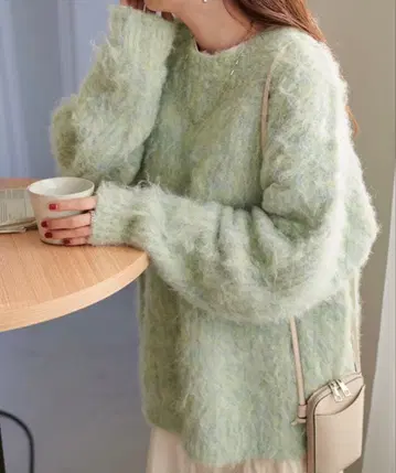 디스코트 립 져지 빅 니트